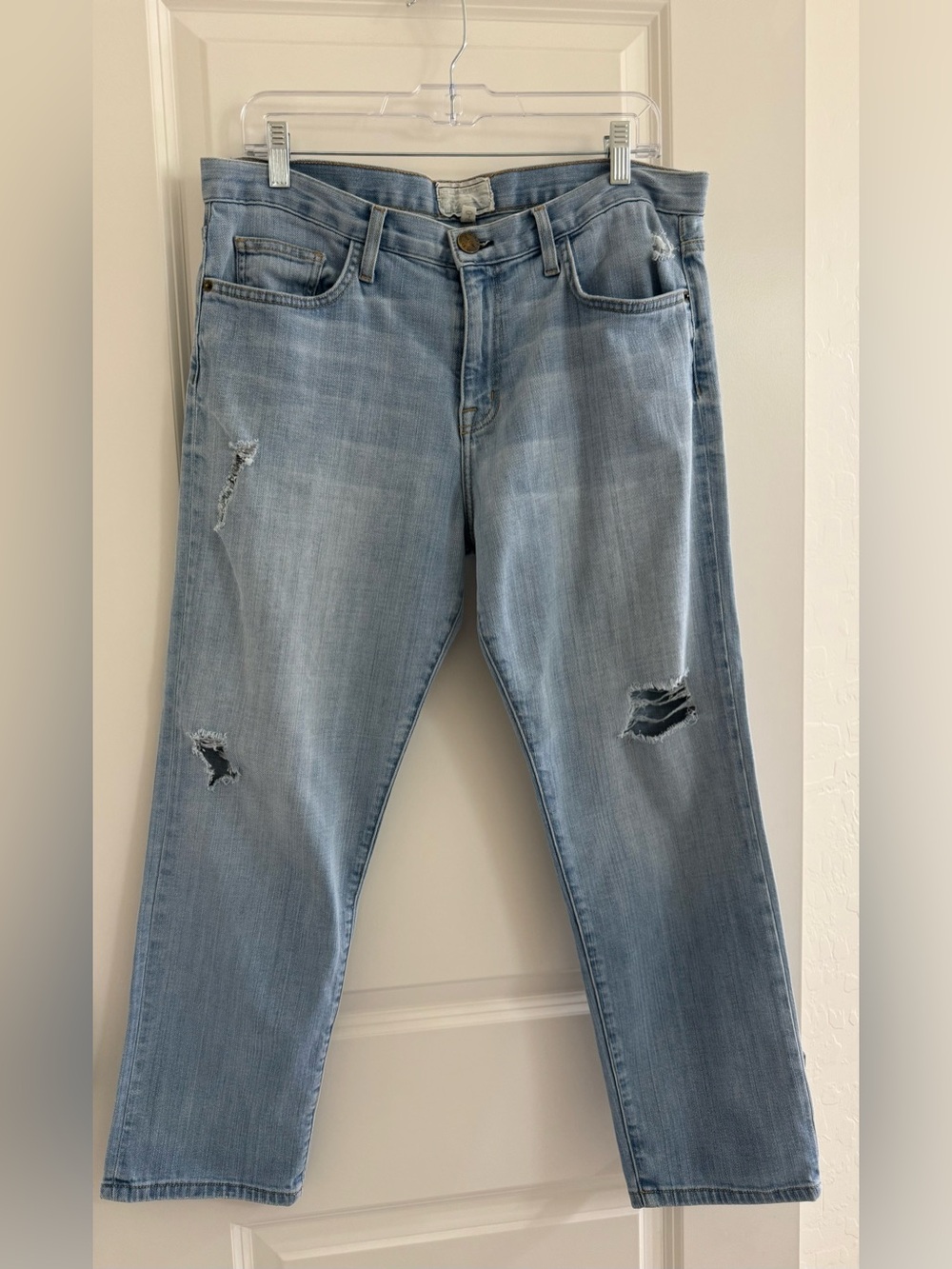 Current Elliott The Boyfriend Jeans in Boardwalk Destroy relaxed straight